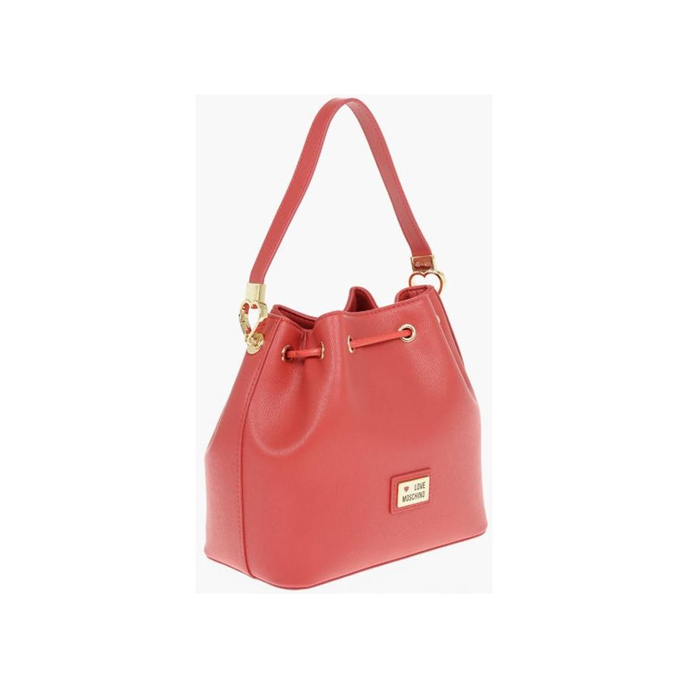 Moschino Moschino LOVE Bucket Bag with Braided Rope MOP454241GD 1728,74866327712,Bags,Moschino,New with tags,Red,Shoulder Bags - Women - Bags,Women,Women - Bags