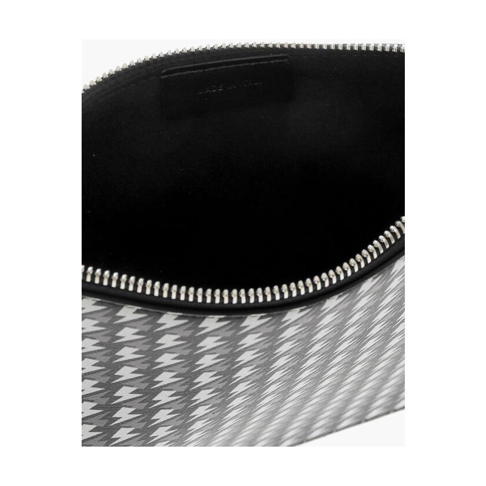Neil Barrett All-Over Logo Leather Pouch