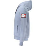 Norway 1963 Blue Polyester Men Sweater NO-39676-S