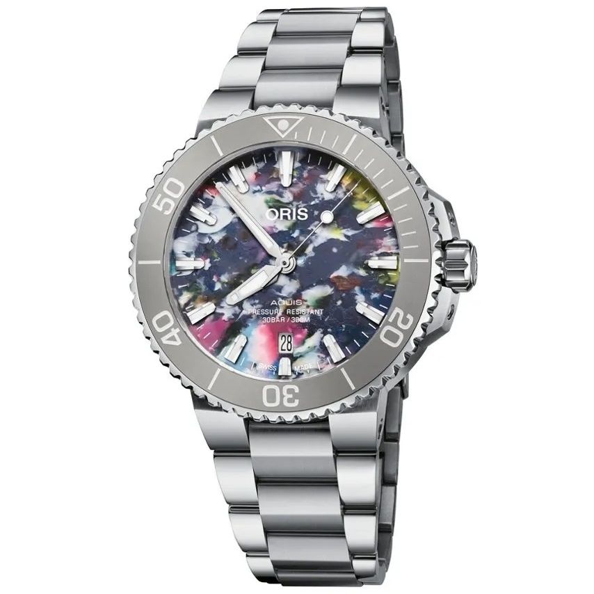 ORIS MOD. AQUIS DATE UPCYCLE WATCHES