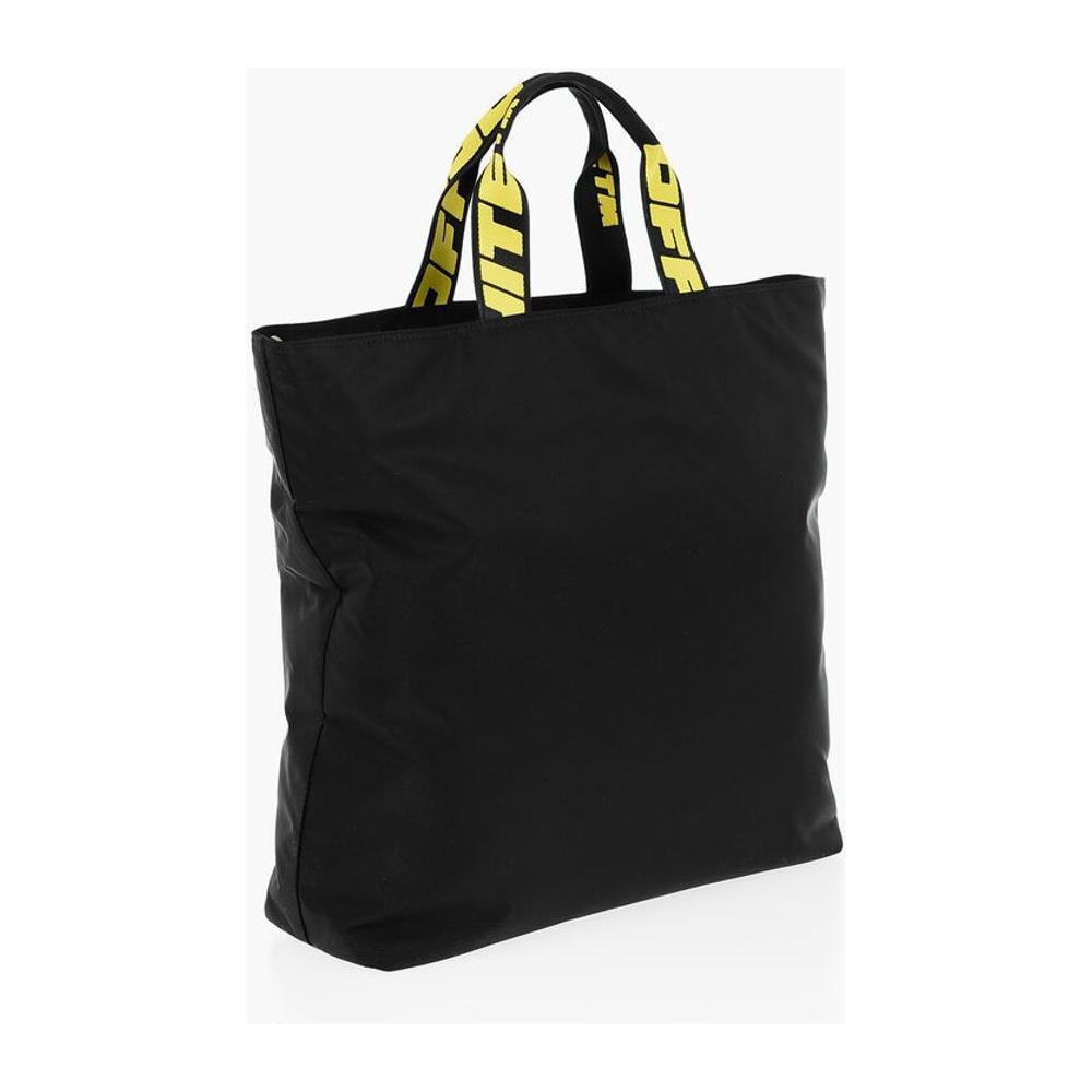 Off-White Nylon HARDCORE Tote Bag with Logoed Handles