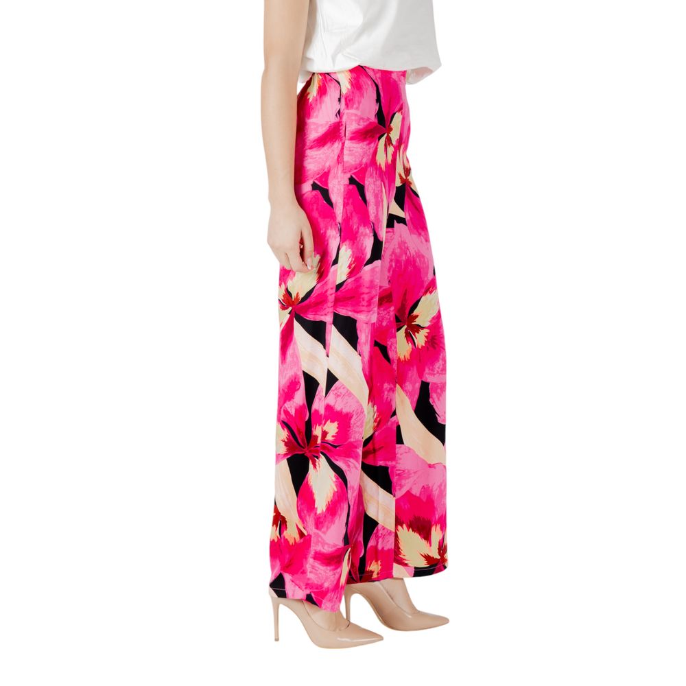 Only Pink Viscose Casual Pants