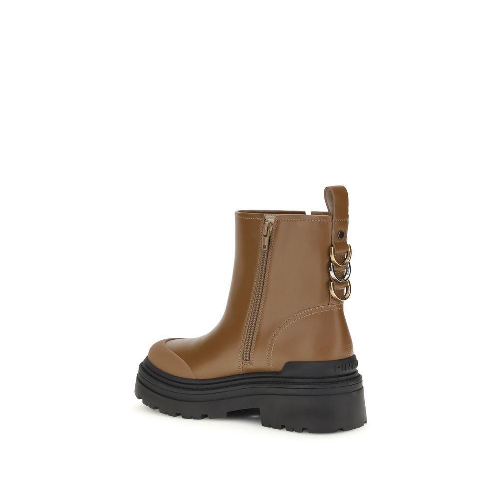 PINKO Mia Ankle Leather Boots PI-SD0409P001GU8SIGARO-EU36/US6