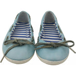 Pantofola D'Oro Sky Blue Suede Lace Bow Loafers Ballet Flat Shoes LA8396-37
