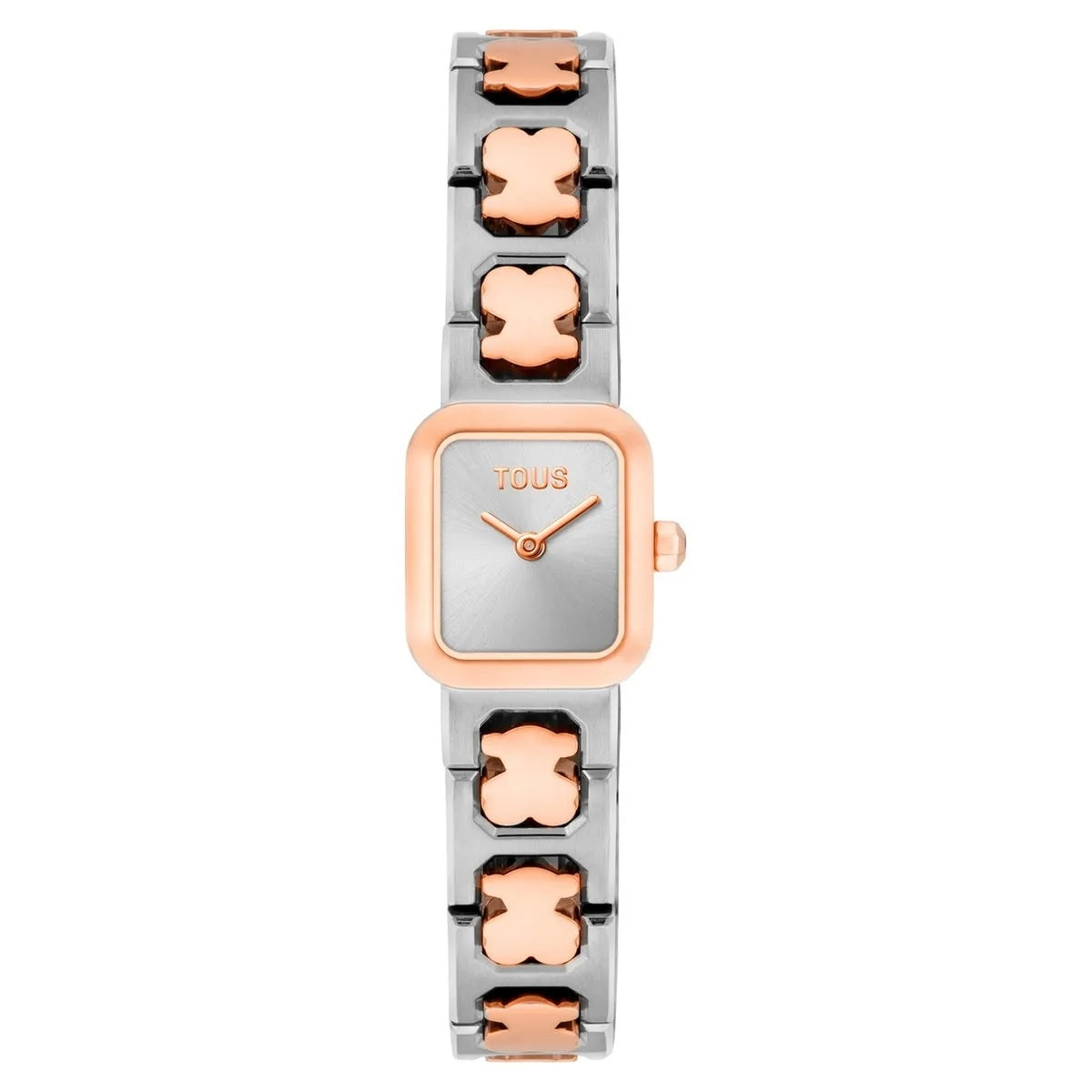 TOUS WATCHES Mod. 3000146000 with rose gold accents and bear motif links.