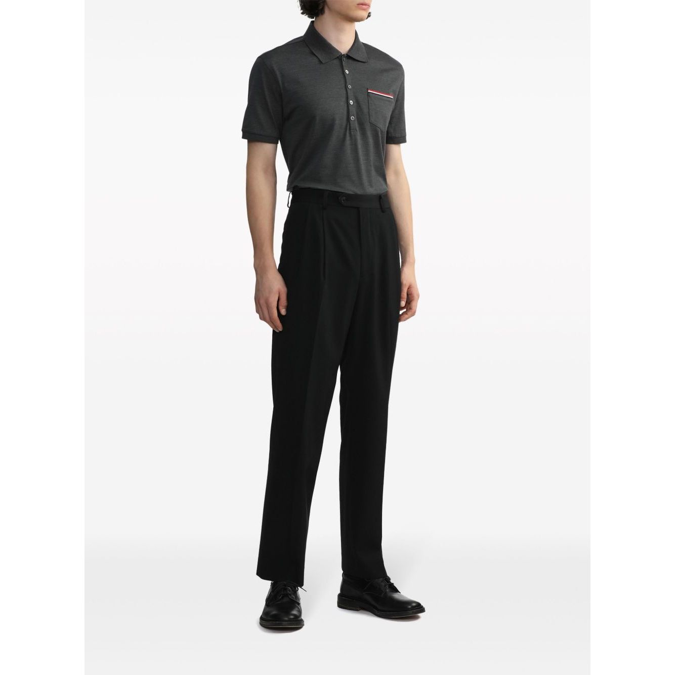 Thom Browne T-shirts and Polos Grey Topwear