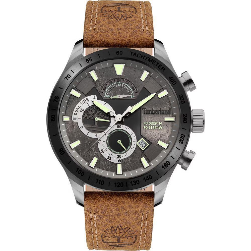 Timberland Brown Leather Watch 1728,67434610848,Brown,Men,New with tags,Timberland,Watches,Watches for Men - Watches Timberland TITDWGF2100202AC