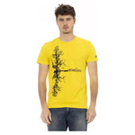 Trussardi Action Trussardi Action Yellow Cotton Men T-Shirt TR-22717-M 1728,67345744032,L,M,Men,New with tags,T-Shirts - Men - Clothing,Trussardi Action,Yellow