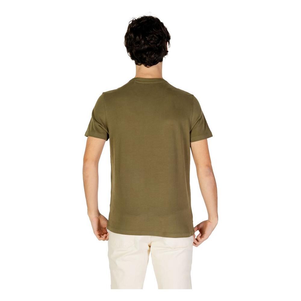 U.S. POLO ASSN. Green Cotton T-Shirt US-15717800149-IT44 | S