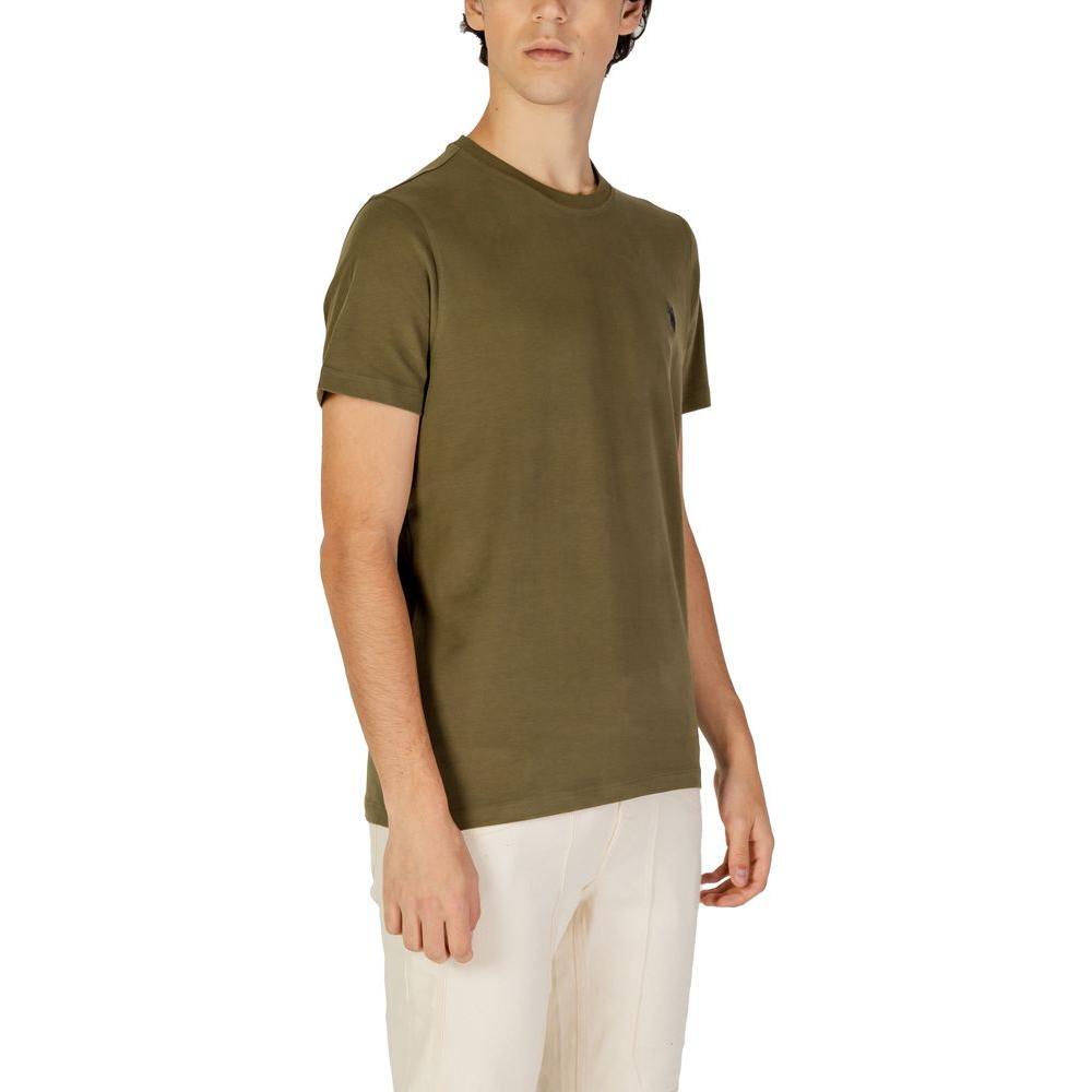 U.S. POLO ASSN. Green Cotton T-Shirt US-15717800149-IT44 | S