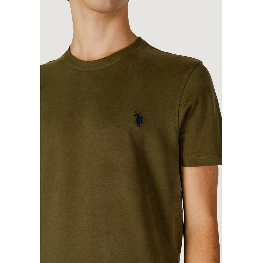 U.S. POLO ASSN. Green Cotton T-Shirt US-15717800149-IT44 | S