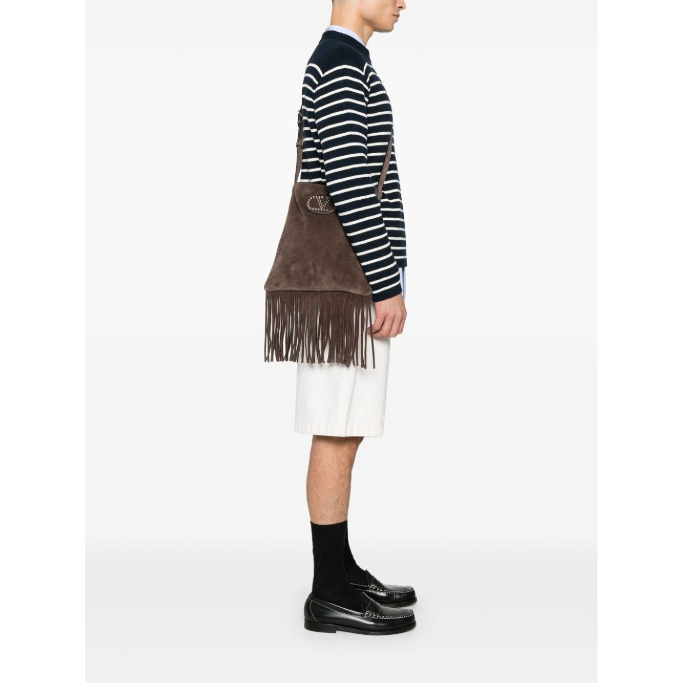 Valentino Garavani Nellcote suede leather shoudler bag Shoulder