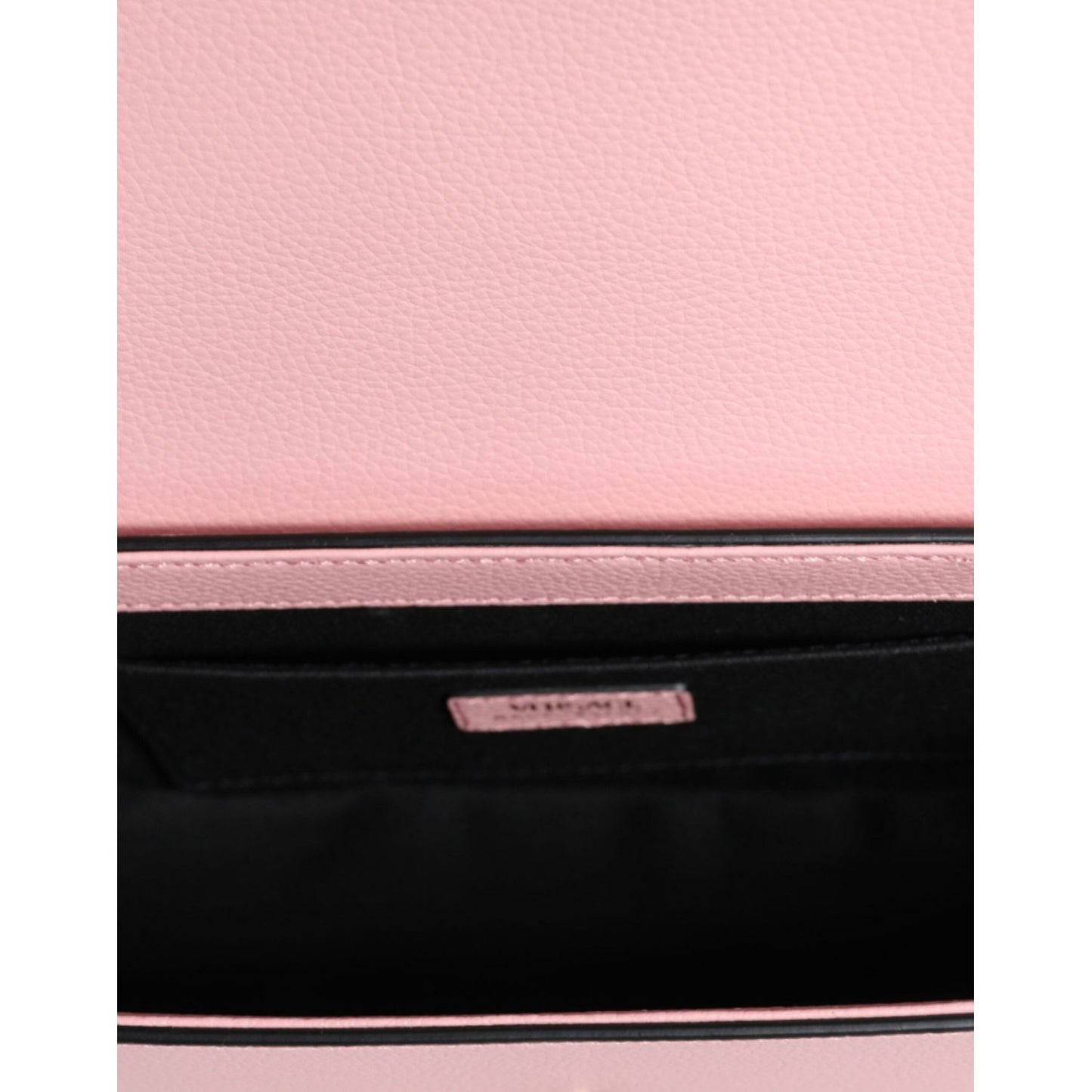 Versace Pink Grainy Calf Leather Logo Crossbody Shoulder Bag BAG1613