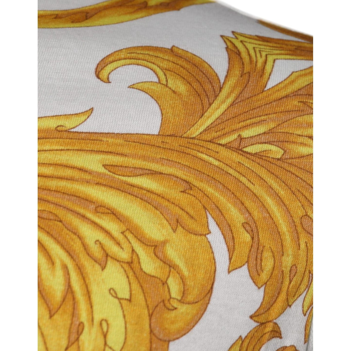 Versace White Medusa Print Cotton Crew Neck T-shirt TSH87195-50