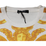 Versace White Medusa Print Cotton Crew Neck T-shirt TSH87195-50