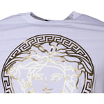 Versace White Medusa Print Cotton Crew Neck T-shirt TSH87197-40
