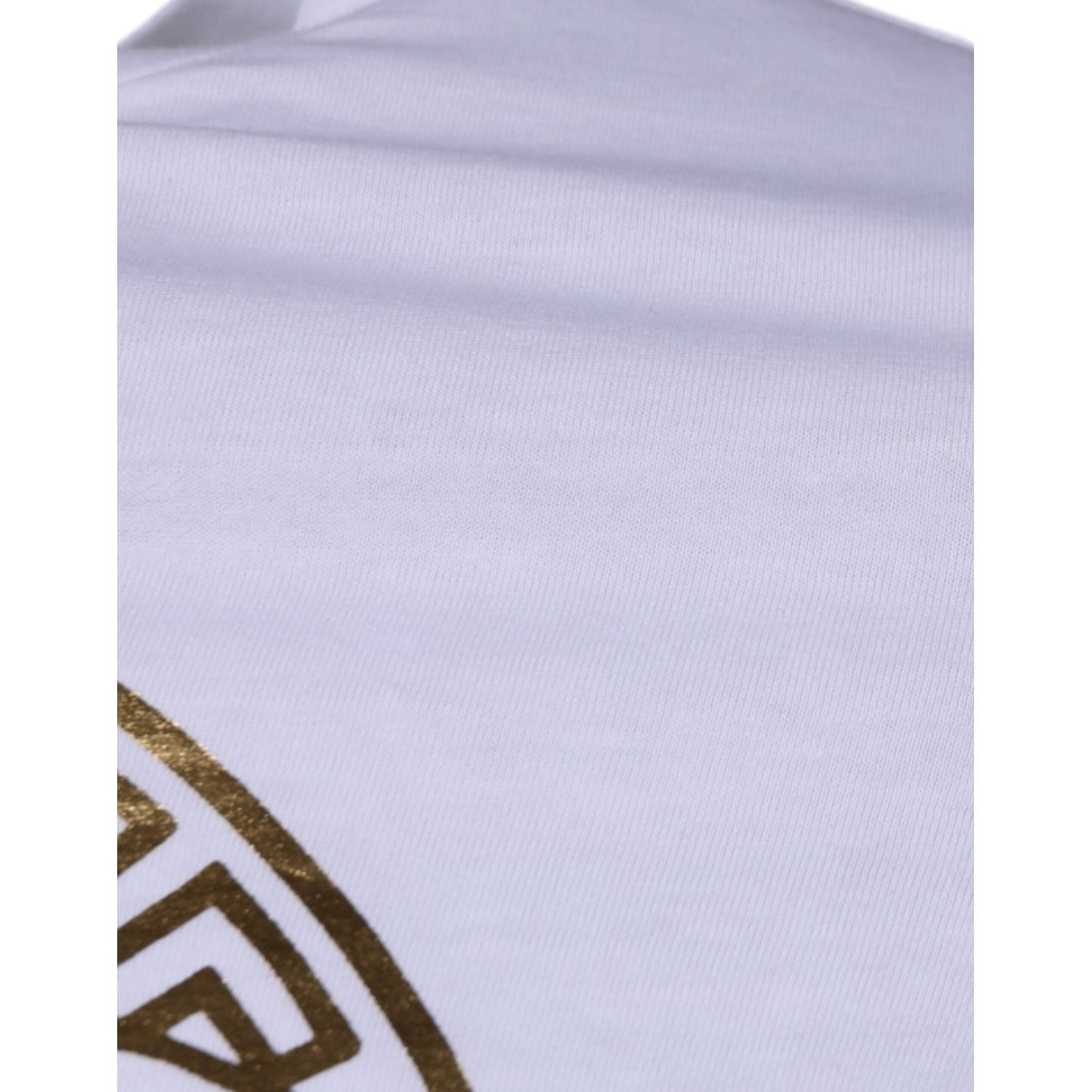 Versace White Medusa Print Cotton Crew Neck T-shirt TSH87197-40