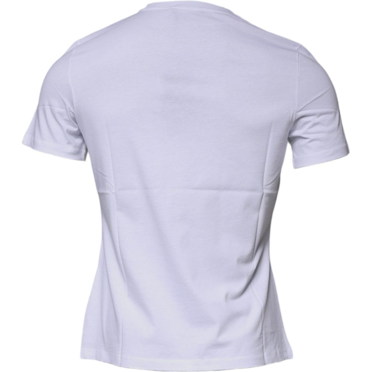 Versace White Medusa Print Cotton Crew Neck T-shirt TSH87197-40