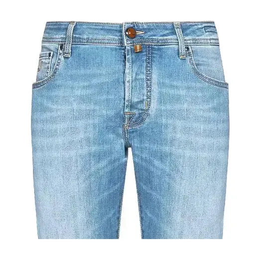 Light Blue Cotton Jeans & Pant JACO-10732-IT38 | XS