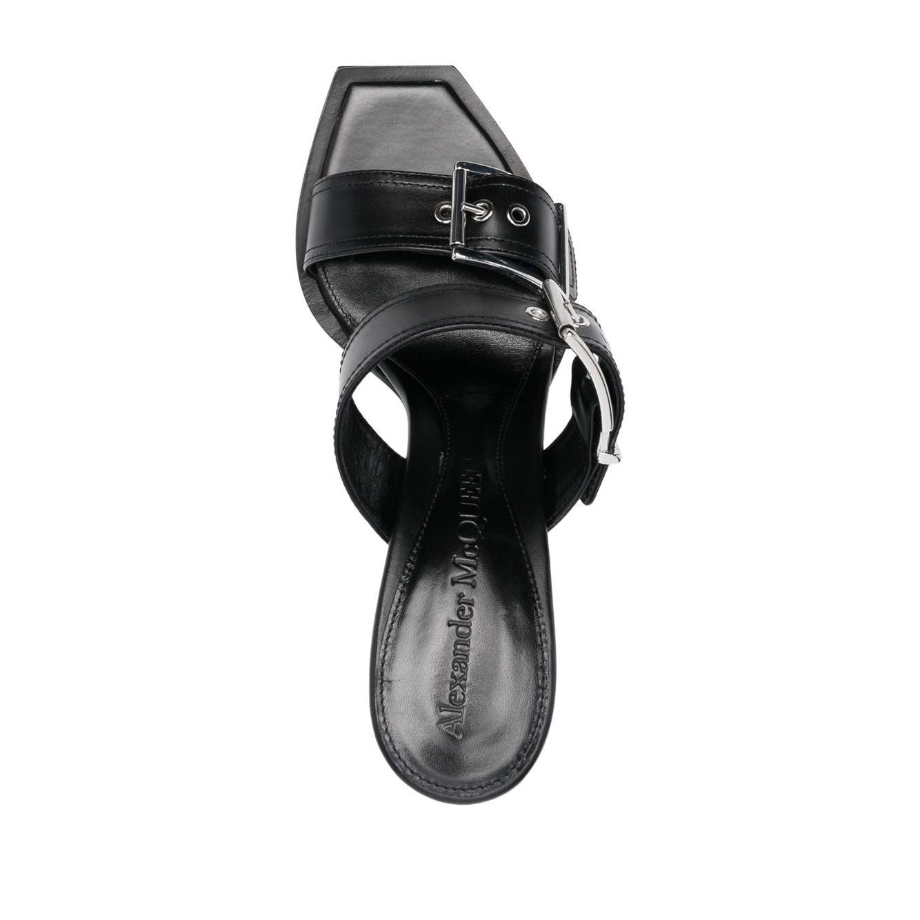Alexander McQueen 100mm Buckled Leather Sandals Sandals
