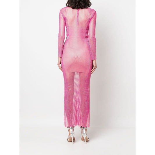 Santa Brand rhinestone-embellished maxi dress DIAMONDMAXIDRESSROSE-P23