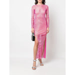 Santa Brand rhinestone-embellished maxi dress DIAMONDMAXIDRESSROSE-P23