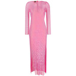Santa Brand rhinestone-embellished maxi dress DIAMONDMAXIDRESSROSE-P23