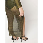 SANTA BRAND Dresses Brown DIAMONDMAXIDRESSBLACK/YELLOW