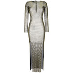 SANTA BRAND Dresses Brown DIAMONDMAXIDRESSBLACK/YELLOW
