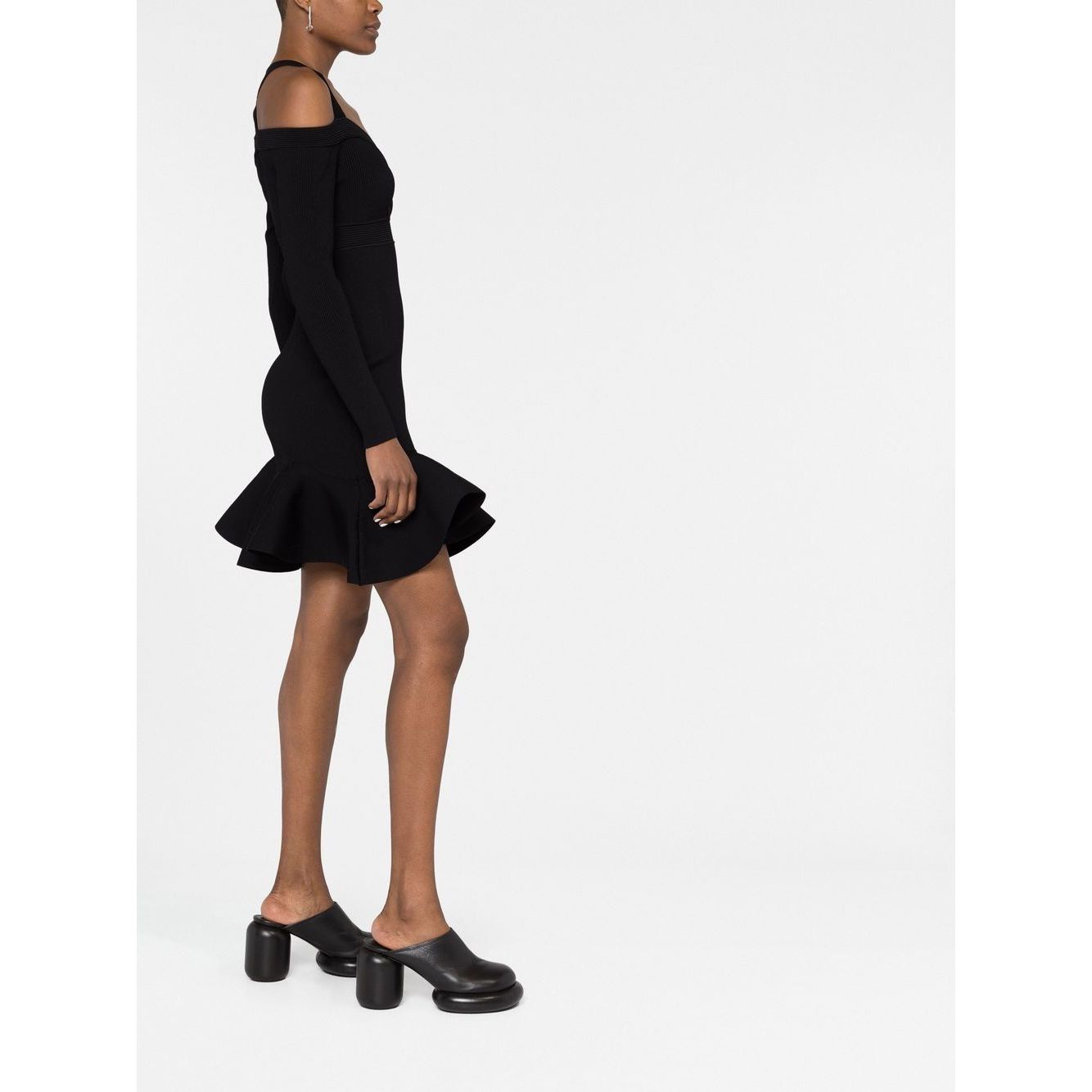 Alexander McQueen Short knitted dress with V-neck Dresses