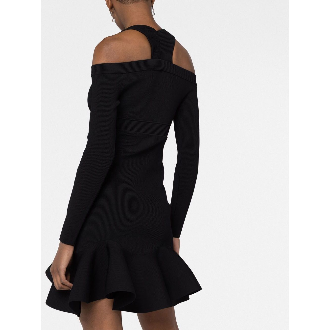 Alexander McQueen Short knitted dress with V-neck Dresses