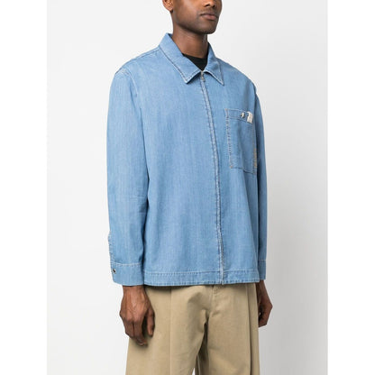 Lanvin Shirts Clear Blue Shirts