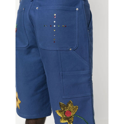 SKY HIGH FARM WORKWEAR Shorts Blue Short trousers