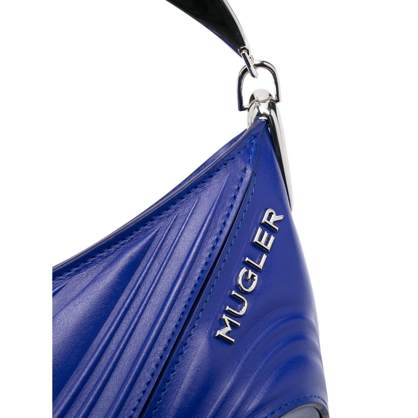 Mugler small Spiral Curve 01 embossed tote bag