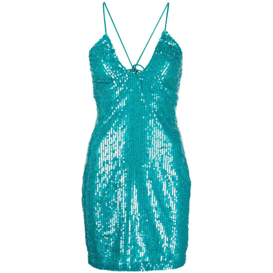 Parosh Dresses Clear Blue D721654GLEAM032