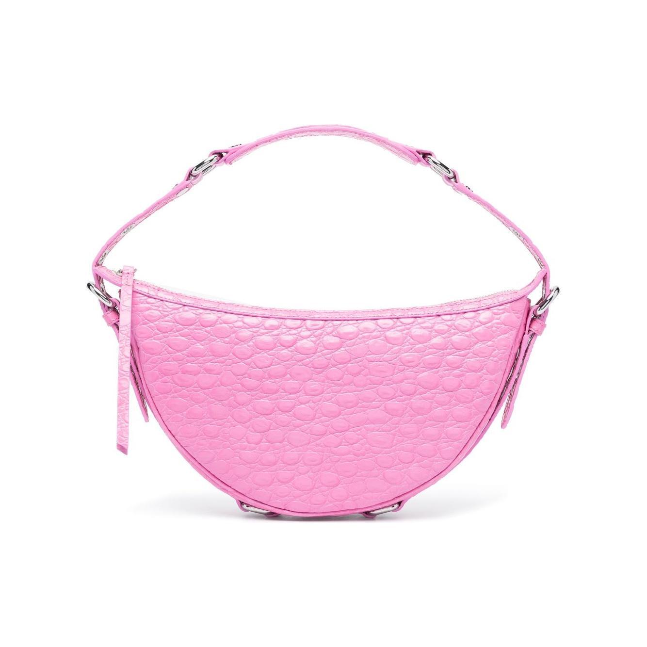 By Far Gib embossed crocodile-effect shoulder bag 23SSGIBSLPPCCEMEDLPP