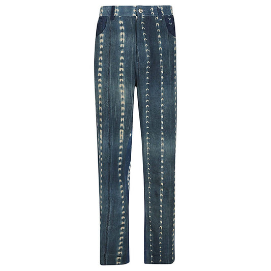 WALES BONNER Jeans Blue MS23DE02CO15599