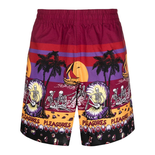 Pleasures Shorts Bordeaux P23SU031BURGUNDY