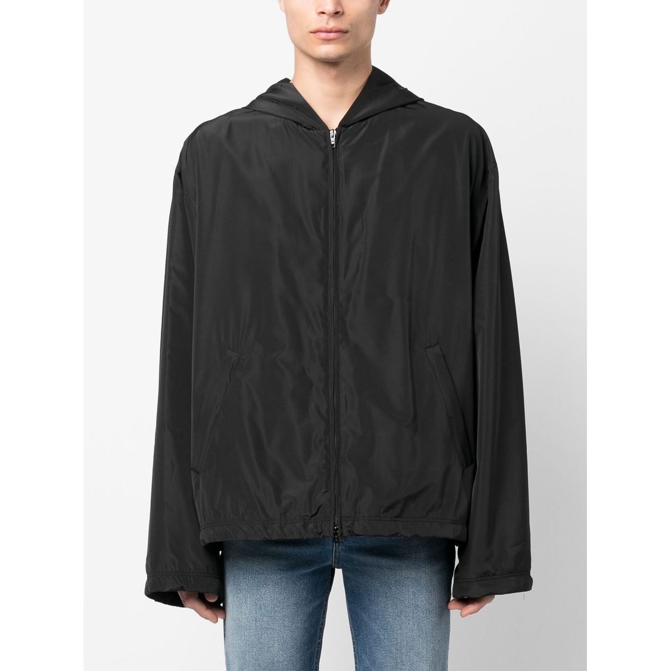 Balenciaga logo-print Hooded Windbreaker