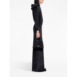 Balenciaga Crystal embellished velvet zip-up hoodie 751792TOV101000