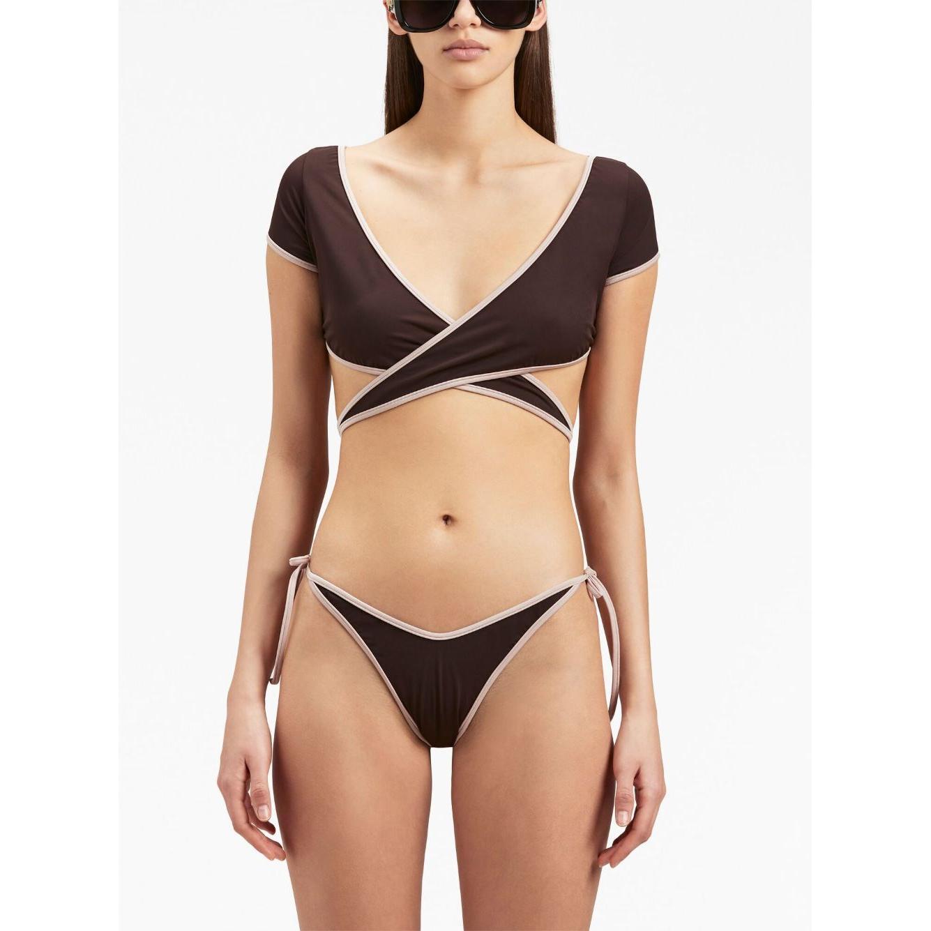 Palm Angels Sea clothing Brown PWFH007F23FAB0016030