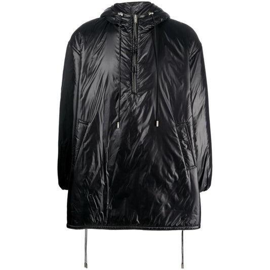 Saint Laurent Cassandre logo-embossed hooded raincoat 758264Y5F651000