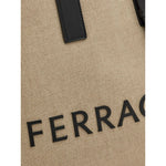 Ferragamo logo-embossed leather tote bag 241298764873001-AI23