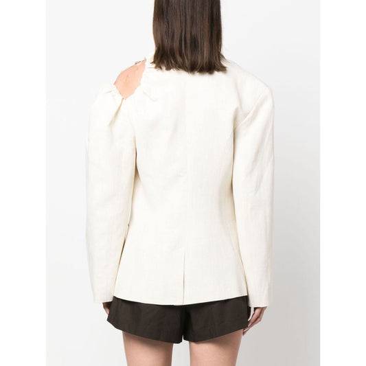 JACQUEMUS Jackets White 233JA0401069OFFWHITE