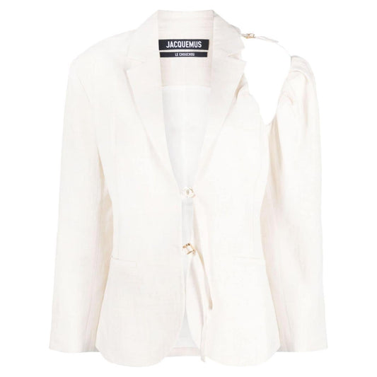 JACQUEMUS Jackets White 233JA0401069OFFWHITE