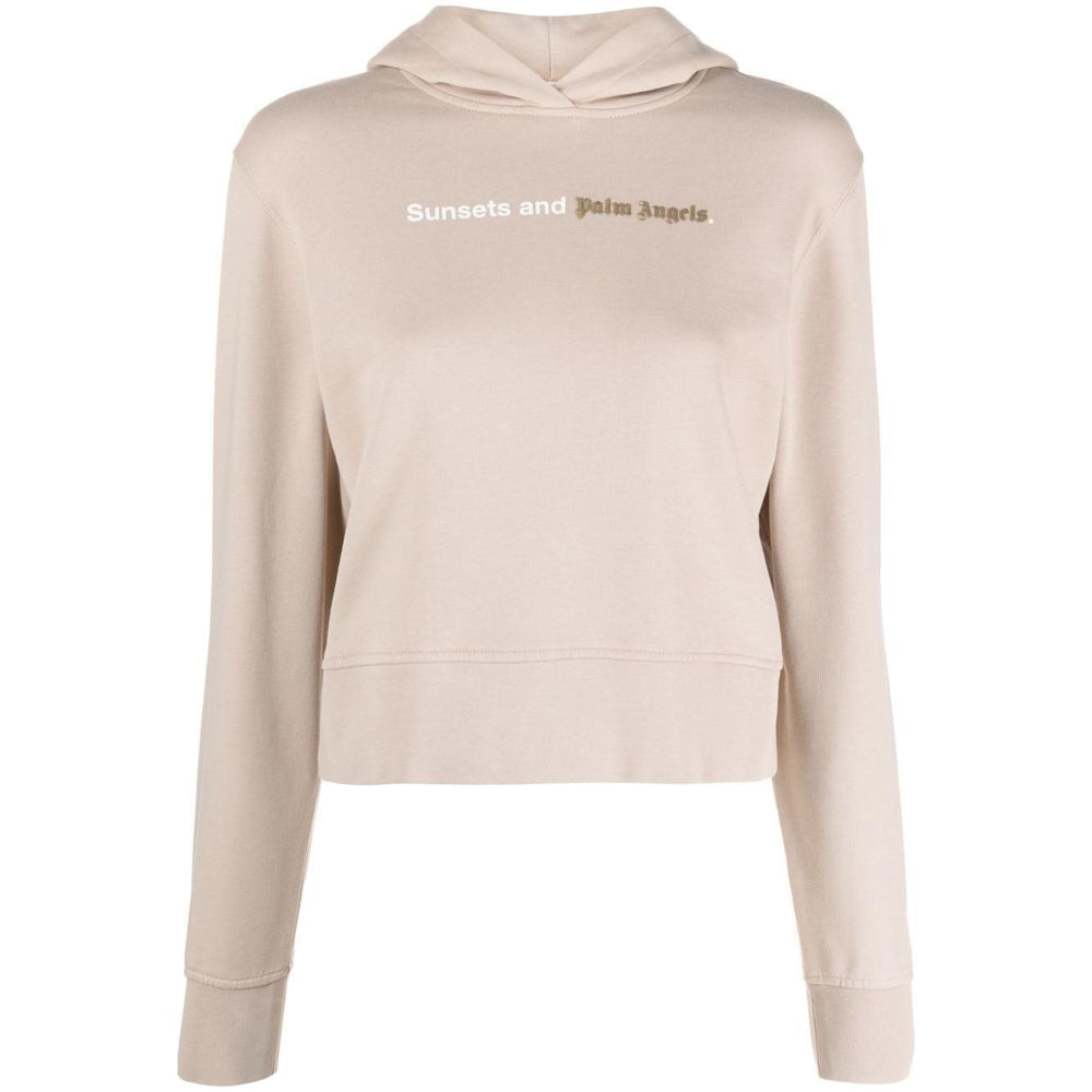 Palm Angels Sweaters Beige PWBB069F23FLE0016101