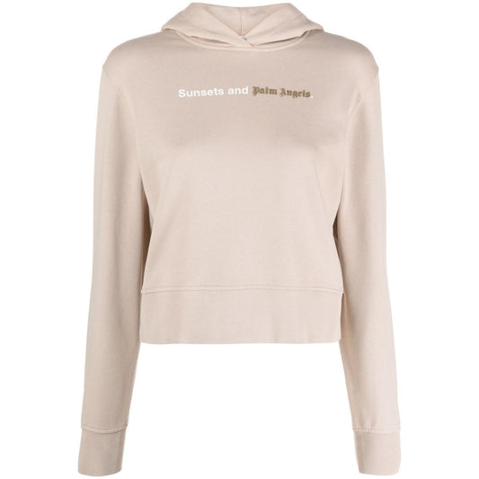 Palm Angels Sweaters Beige PWBB069F23FLE0016101