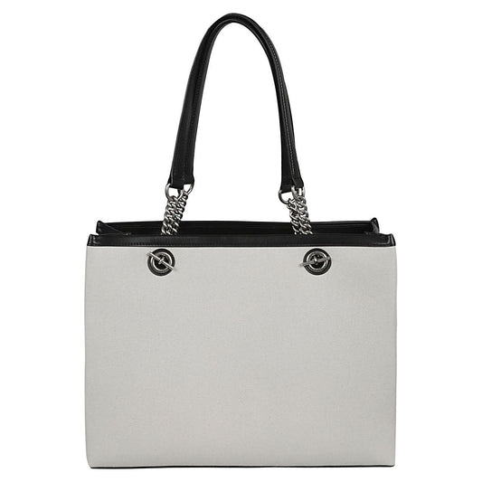 Balenciaga logo print canvas tote bag 7599732AAOK9260-AI23