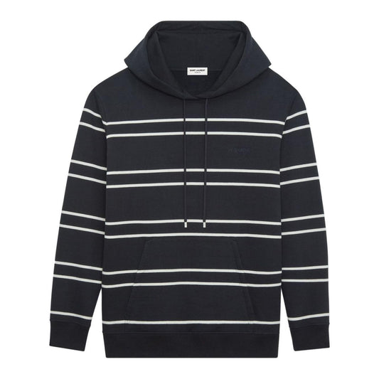Saint Laurent striped cotton hoodie 759979Y37IZ1095