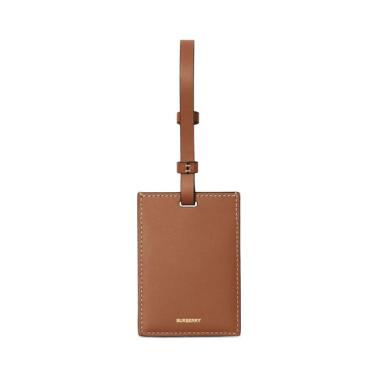 Burberry checkered luggage tag